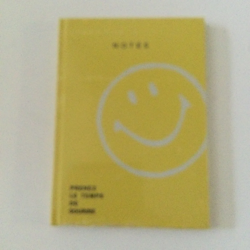 Smiley lined notebook